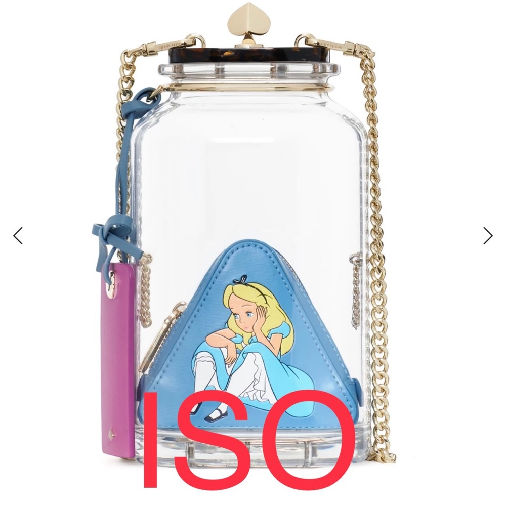 Kate Spade Alice in wonderland bottle purse ISO